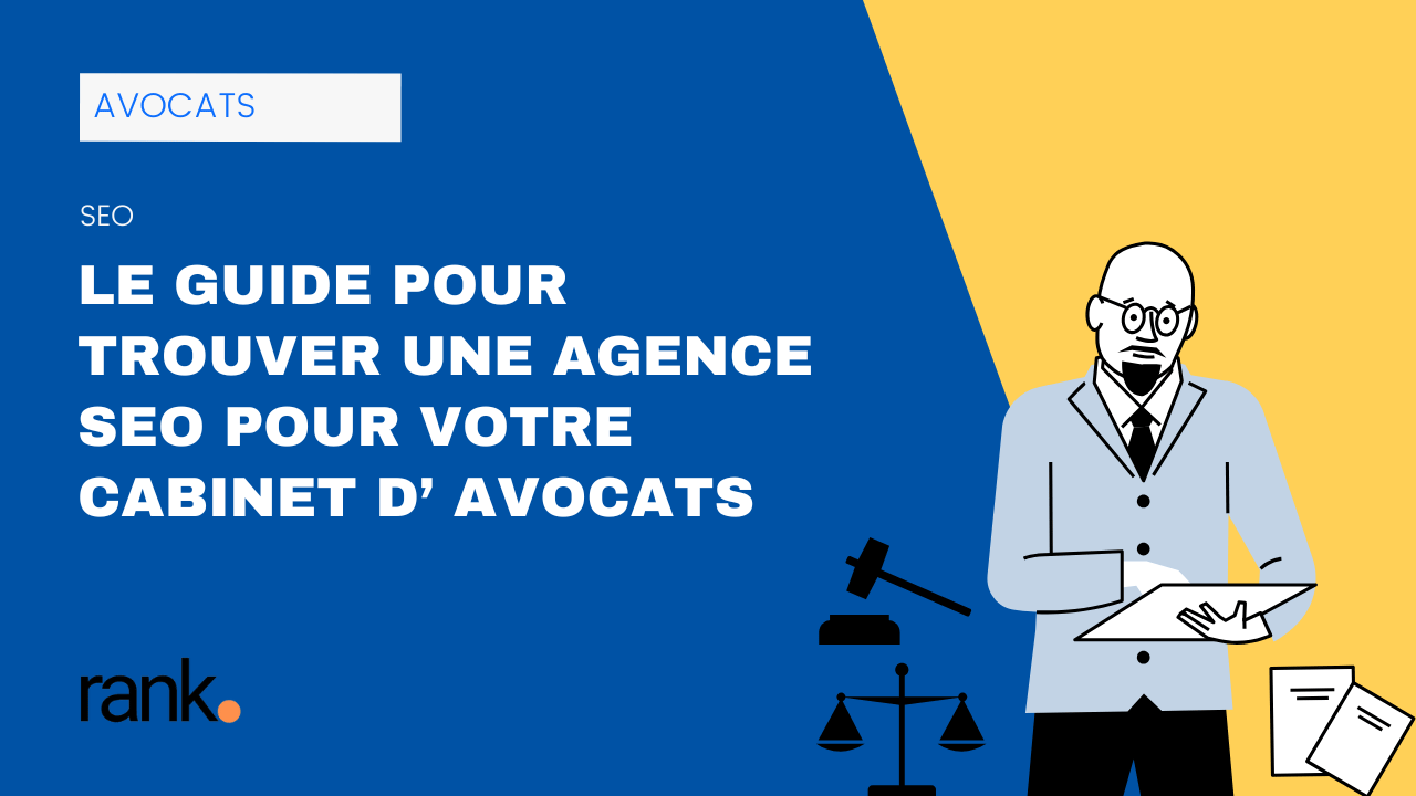 Guide pour trouver une agence SEO pour cabinet d’avocats – illustration avocat avec documents